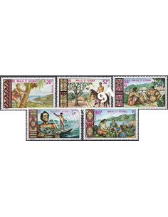 WALLIS ET FUTUNA PA n° 33 à 37, collection timbres Dom-Tom