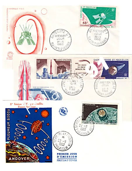 Enveloppe 1er Jour, Espace, Collection lettre Dom-Tom