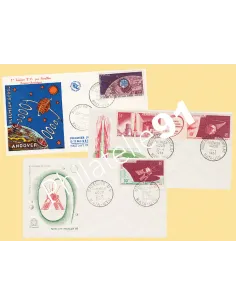 Wallis,Lot d'enveloppes 1er Jour, Espace, Collection lettre Dom-Tom
