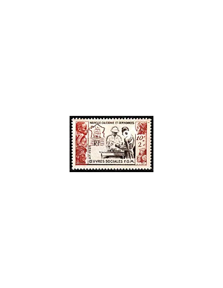 Nouvelle Calédonie n°278, oeuvres sociales, Timbres des colonies