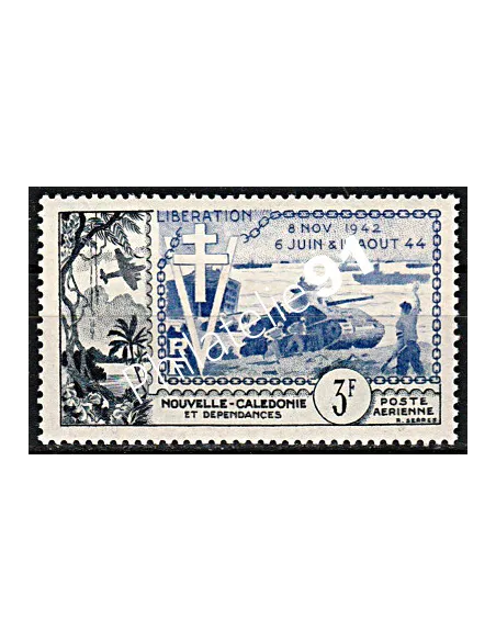 NOUVELLE CALEDONIE PA n°65, Libération, timbres des colonies francaise