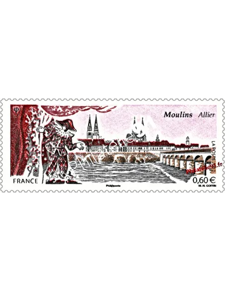 timbre de France n° 4636 - Moulins (Allier)