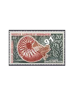 NOUVELLE CALEDONIE PA n°68, Nautile, timbre des colonies