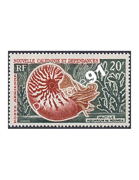 NOUVELLE CALEDONIE PA n°68, Nautile, timbre des colonies
