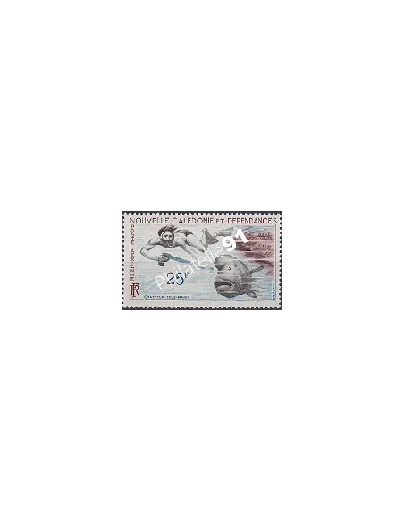 NOUVELLE CALEDONIE PA n°69, Chasseur sous-marin, timbre des colonies