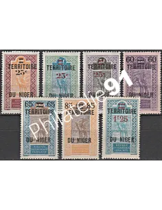 Timbres du Niger n° 18 à 24 , collection timbres colonies