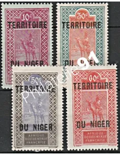 Timbres du Niger n° 25 à 28, Timbres des colonies françaises