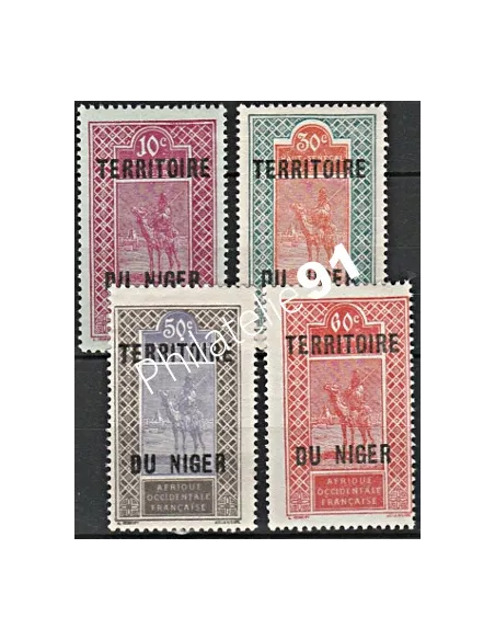 Timbres du Niger n° 25 à 28, Timbres des colonies françaises