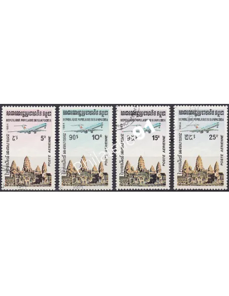 Kampuchéa, PA n° 32 à 35, collection timbre Asie