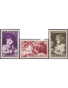SARRE, n° 323 à 325, Timbres des colonies françaises