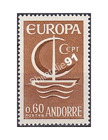 Timbre d'Andorre Français n° 178, Collection timbres Europe