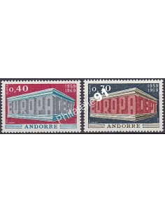 Andorre Français, n° 194 et 195, collection timbres Europe