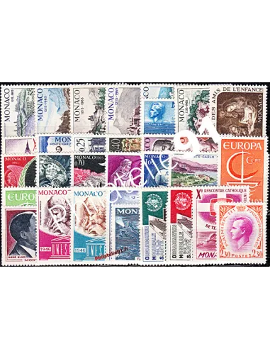 Timbres de Monaco - Année complète 1966 neuve**