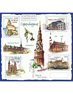 Feuille n° 4637 (timbres n° 4637 à 4640) - Capitale européenne : Copenhague (Danemark)