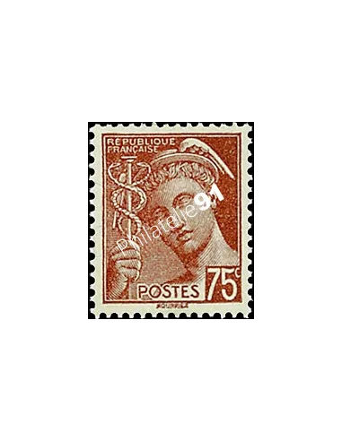 Timbre n° 416A, Type Mercure, collection timbres de France