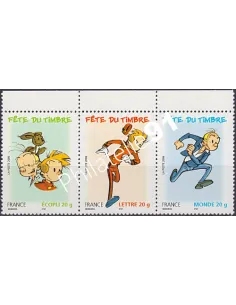 Timbre n° T3877a,Triptyque de carnet,collection timbres France