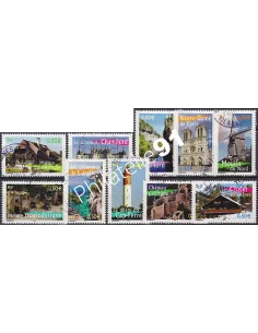 Timbre n° 3702 à 3711  oblitéré, Collection timbres France