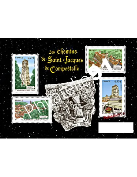 Feuille n° 4641, Collection timbres France