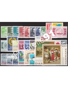 DANEMARK, année complète 1984, Collection timbre Europe