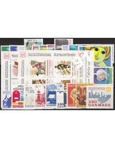DANEMARK, année complète 1986, Collection timbre Europe