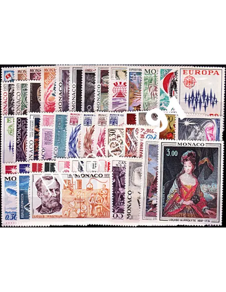 timbres de Monaco - Année complète 1972 - Neuve**