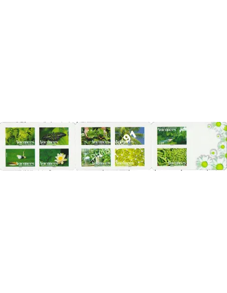 Carnet BC 165, Carnet Vacances, collection timbres France
