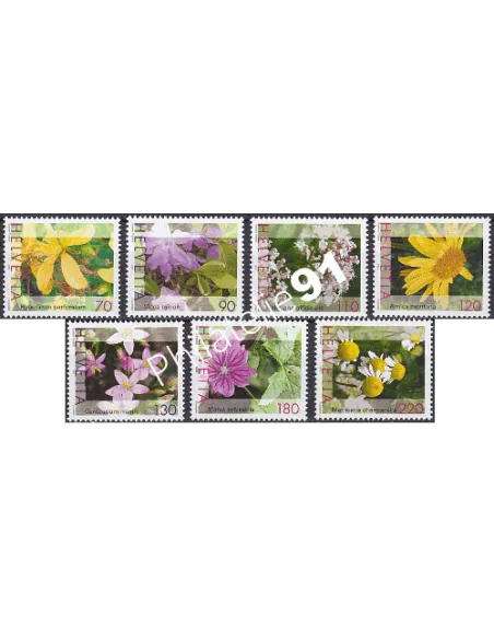 SUISSE, n° 1745 à 1751, collection timbres Europe
