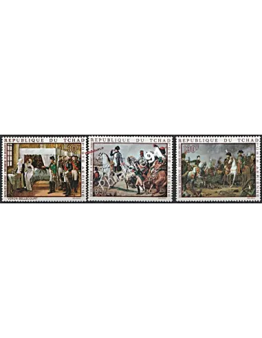 Timbres du Tchad - Poste Aérienne. Thématique: Napoléon