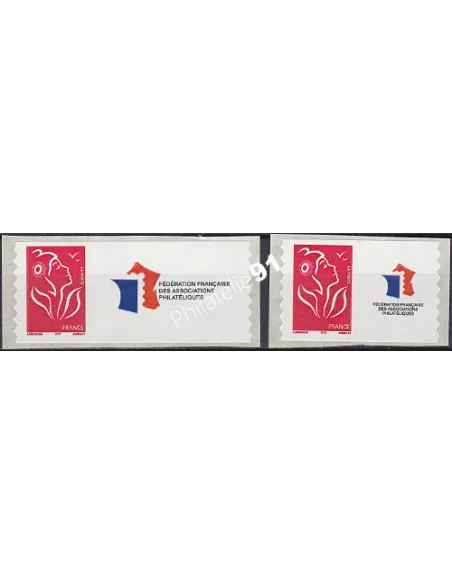 Timbres personnalisé n° 3802A et 3802Aa, Vignette,timbres France