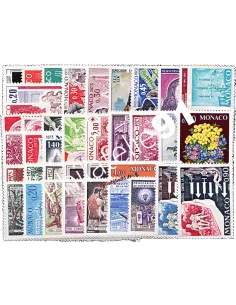 Année complète de timbres de Monaco - Année 1973 - Neuve