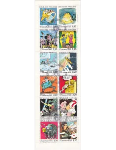 BC 2515, Carnet oblitéré, collection timbres France