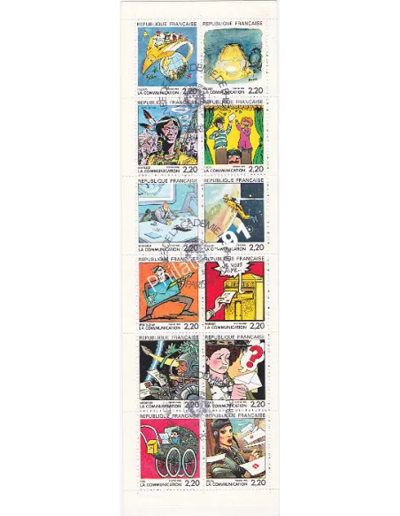 BC 2515, Carnet oblitéré, collection timbres France