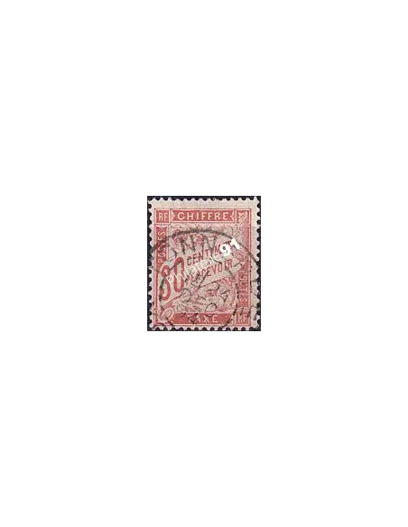 Timbre-taxe n°   34 oblitéré - Type Duval - Belle oblitération (Rare) (250423-11)