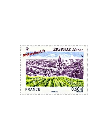 Timbre de France n° 4645 - Epernay (Marne) - Salon philatélique de printemps