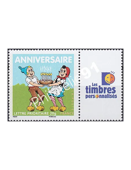 Timbres personnalisé n° 4081A, Vignettes Perso,timbres France