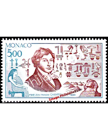Timbre de MONACO n° 1740 - Jean-François Champollion