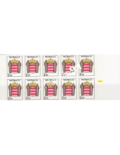 Monaco, Carnet n° 1, Repère jaune, collection timbres Monaco