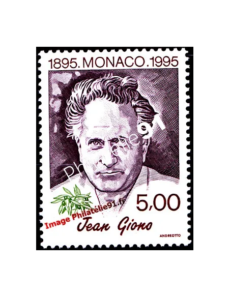 Timbre de MONACO n° 1986 - Jean Giono