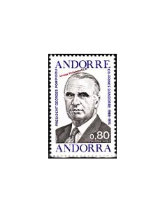 Timbre neuf d'Andorre Français n° 249 - Georges Pompidou