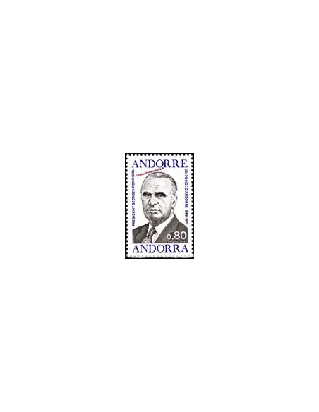 Timbre neuf d'Andorre Français n° 249 - Georges Pompidou