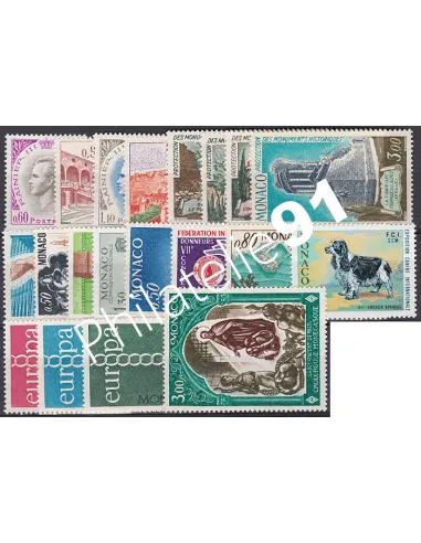 Monaco, Année complète1971, collection timbres Monaco