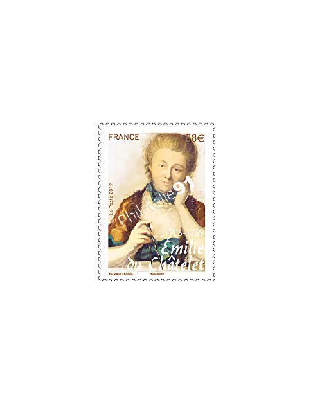Timbre Emilie du Châtelet, collection timbres France