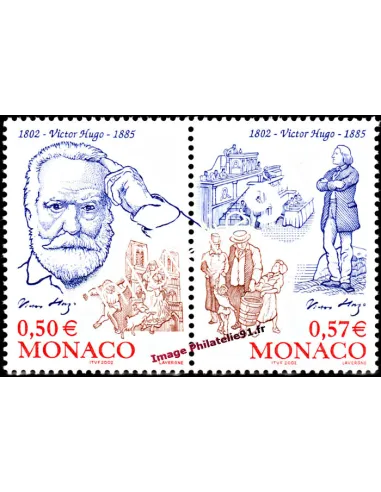 Timbres de Monaco n° 2361 à 2362 - Thématique : Personnage