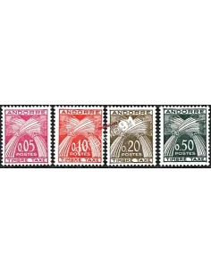 Timbres d'Andorre Français - Taxe n° 42 à 45