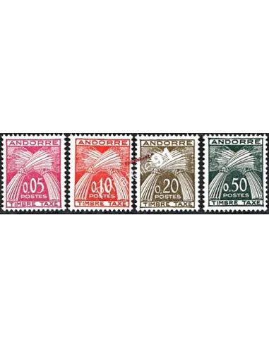Timbres d'Andorre Français - Taxe n° 42 à 45