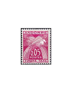 Timbres-Taxe, Taxe n° 42, Collection timbre Andorre Français