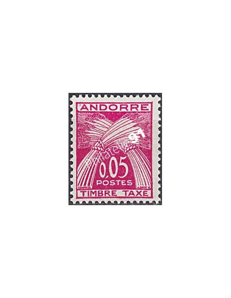 Timbres-Taxe, Taxe n° 42, Collection timbre Andorre Français