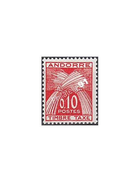Timbres-Taxe, Taxe n° 43, Collection timbre Andorre Français