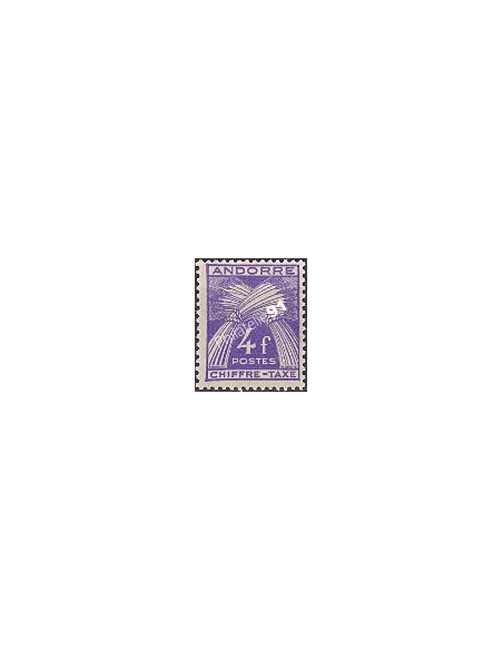 Timbres-Taxe, Taxe n° 28, Collection timbre Andorre Français