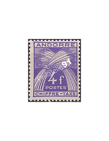 Timbres-Taxe, Taxe n° 28, Collection timbre Andorre Français